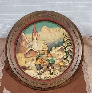 ANRI Vintage  Christmas in St. Jakob in Groden Plate